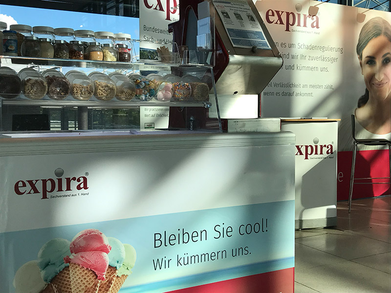 Eis-Catering für Expira