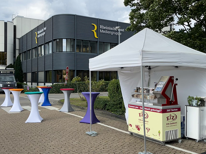 Eis-Catering für Rheinische Post
