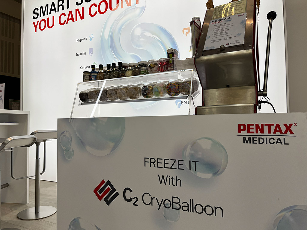 Eis-Catering beim ESGE 2024 Pentax